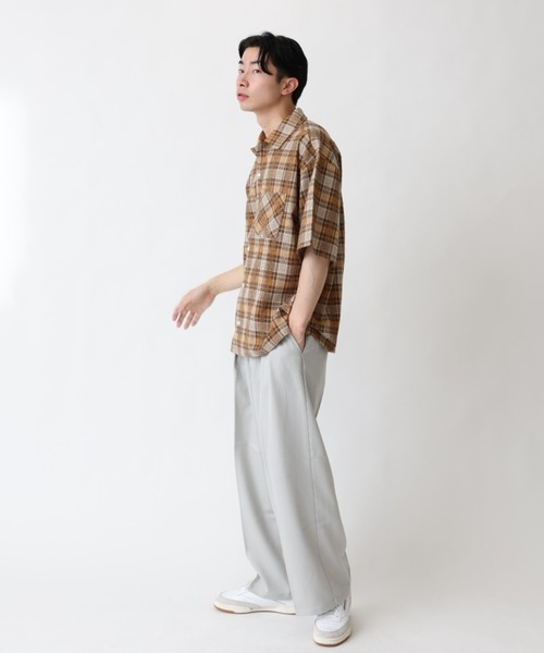 BROKEN BASE(ブロークンベース)の「チェックオープンカラーシャツ(シャツ/ブラウス・メンズ・ブラック/イエロー・MEDIUM/LARGE)」の13枚目の写真