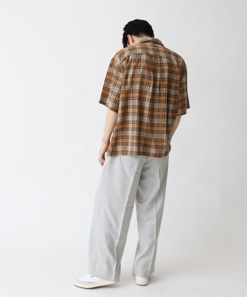 BROKEN BASE(ブロークンベース)の「チェックオープンカラーシャツ(シャツ/ブラウス・メンズ・ブラック/イエロー・MEDIUM/LARGE)」の7枚目の写真