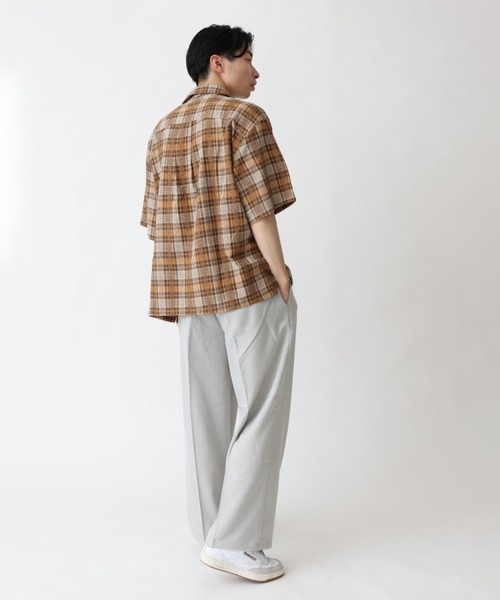 BROKEN BASE(ブロークンベース)の「チェックオープンカラーシャツ(シャツ/ブラウス・メンズ・ブラック/イエロー・MEDIUM/LARGE)」の12枚目の写真