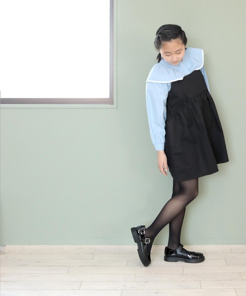 SOROTTO(ソロット)の「ストラップ 軽量厚底 タンクソールのフォーマルパンプス ◆(パンプス・キッズ・ブラック/ブラック系その他・23.0cm/24.0cm/22.0cm/21.0cm)」の7枚目の写真