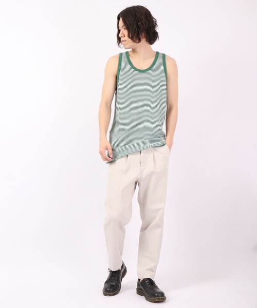 JEMORGAN（ジェーイーモーガン）の「JEMORGAN ワッフルボーダータンクトップ（パック入り）（タンクトップ・メンズ・グレー系その他/グリーン系その他/ブルー系その他/レッド系その他・M/XL/L）」の15枚目の写真