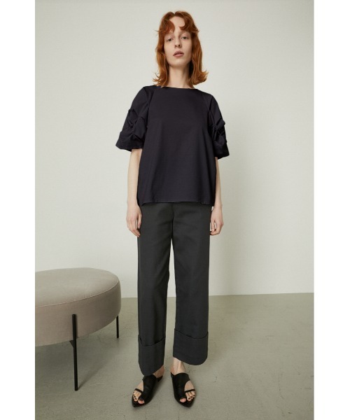 RIM.ARK（リムアーク）の「Sleeve tuck cut tops（Tシャツ