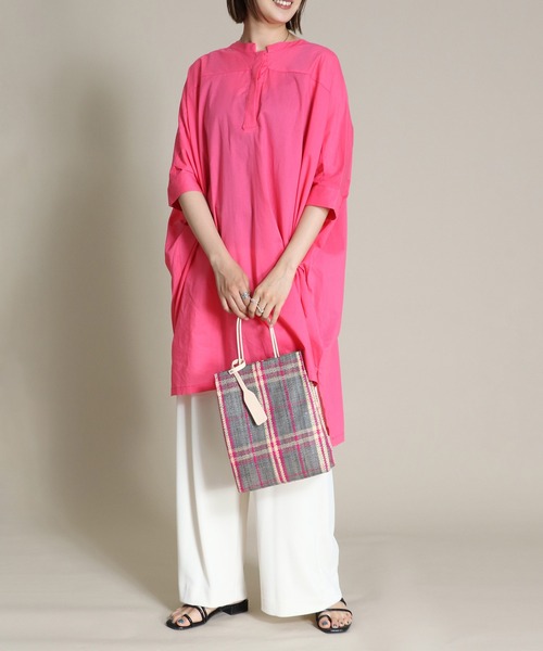 EleSac（エルサック）の「【EleSac / エルサック】ショッピングバッグカゴトート（かごバッグ・レディース・グレー/イエロー・FREE）」の7枚目の写真