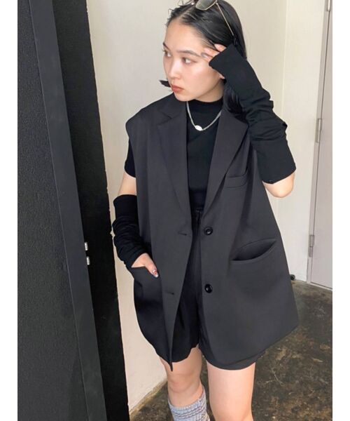 EMODA（エモダ）の「ハイウエストショートパンツ（その他パンツ・レディース・ブラック/ベージュ/ブラウン・SMALL/MEDIUM）」の11枚目の写真