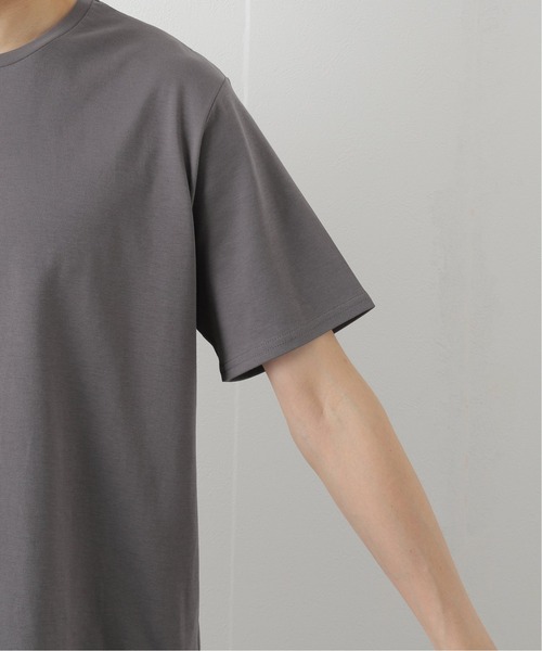 417 EDIFICE(フォーワンセブンエディフィス)の「【吸水速乾】 シルケット スムースTシャツ(Tシャツ/カットソー・メンズ・ホワイト/チャコールグレー/ブラック/ベージュ/グレー/サックスブルー・SMALL/MEDIUM/LARGE/X-LARGE)」の21枚目の写真