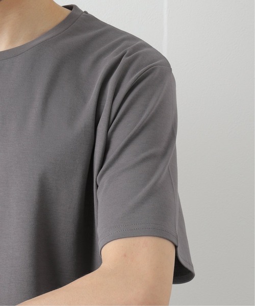 417 EDIFICE(フォーワンセブンエディフィス)の「【吸水速乾】 シルケット スムースTシャツ(Tシャツ/カットソー・メンズ・ホワイト/チャコールグレー/ブラック/ベージュ/グレー/サックスブルー・SMALL/MEDIUM/LARGE/X-LARGE)」の20枚目の写真