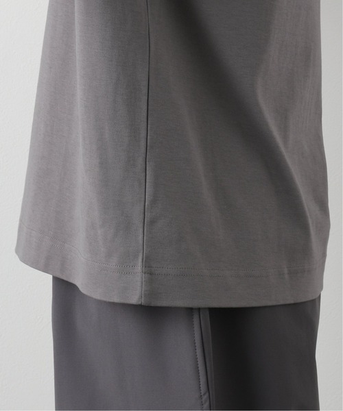 417 EDIFICE(フォーワンセブンエディフィス)の「【吸水速乾】 シルケット スムースTシャツ(Tシャツ/カットソー・メンズ・ホワイト/チャコールグレー/ブラック/ベージュ/グレー/サックスブルー・SMALL/MEDIUM/LARGE/X-LARGE)」の18枚目の写真