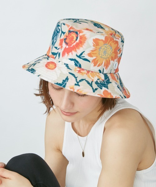 Chapeau d' O(シャポードオー)の「Chapeau d' O Flower PT Bucket(ハット・レディース・オレンジ/ブルー・M/57.5cm)」の13枚目の写真