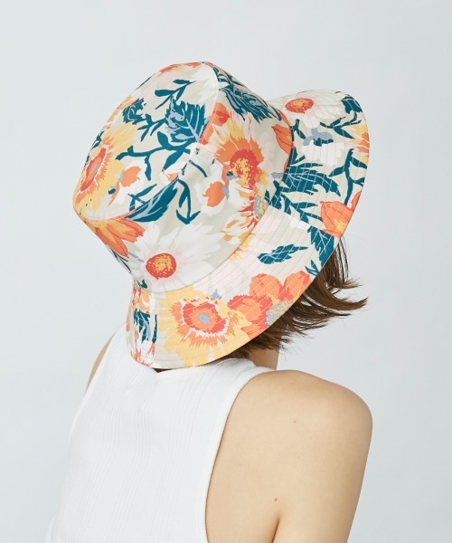 Chapeau d' O(シャポードオー)の「Chapeau d' O Flower PT Bucket(ハット・レディース・オレンジ/ブルー・M/57.5cm)」の9枚目の写真