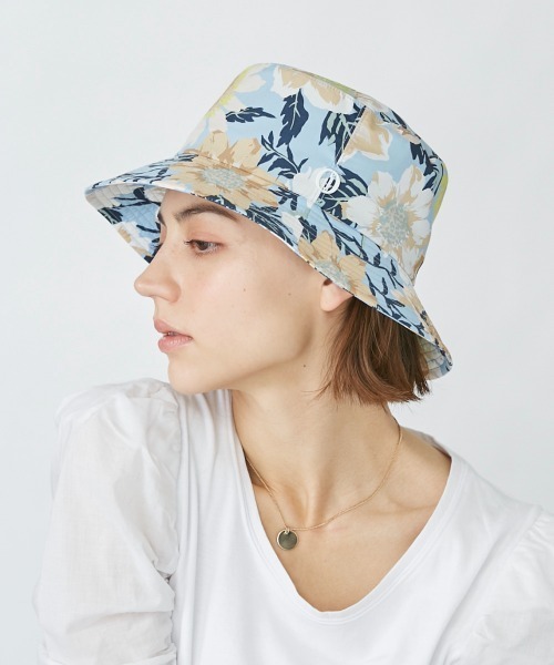 Chapeau d' O(シャポードオー)の「Chapeau d' O Flower PT Bucket(ハット・レディース・オレンジ/ブルー・M/57.5cm)」の19枚目の写真