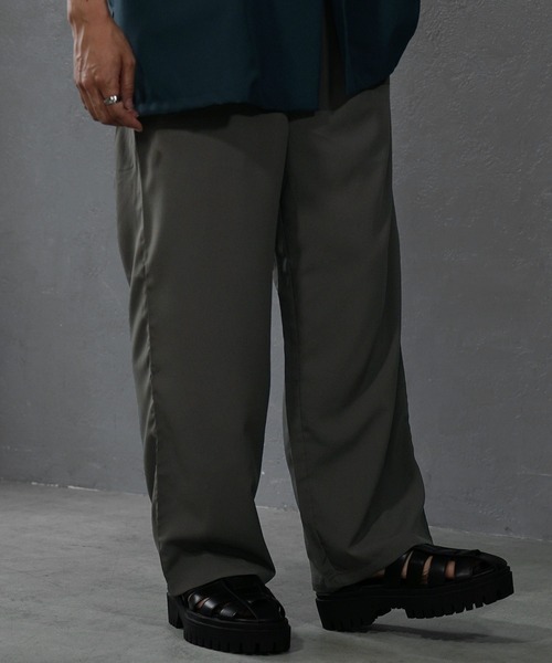 MinoriTY(マイノリティ)の「【MinoriTY】接触冷感サマーワイドスラックス メンズ ワイドパンツ とろみ素材 無地 夏服 秋服 オーバーサイズ ルーズシルエット(スラックス・メンズ・ブラック/アイボリー/グレー系その他/ブラウン/モカ・S/M/L)」の20枚目の写真