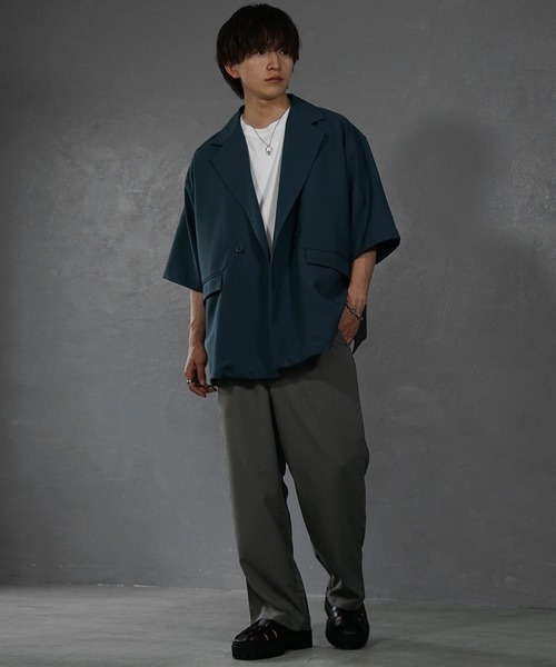 MinoriTY】接触冷感サマーワイドスラックス メンズ ワイドパンツ