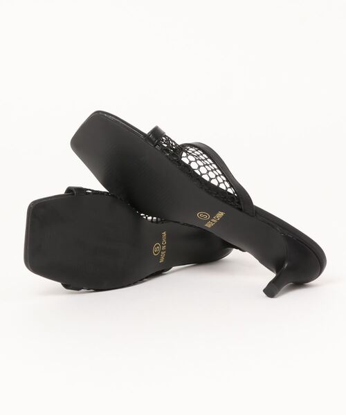 koe（コエ）の「メッシュサンダル＊（サンダル・レディース・ブラック/オフホワイト・S/M/L）」の3枚目の写真