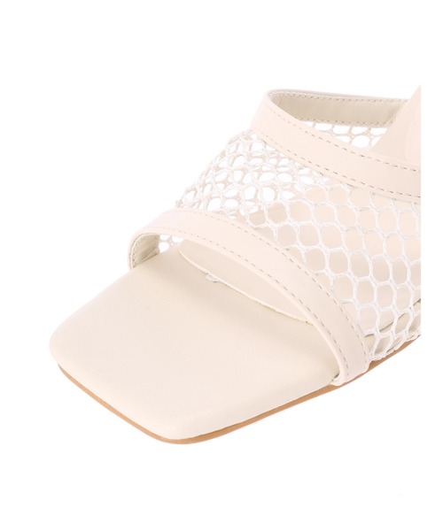 koe（コエ）の「メッシュサンダル＊（サンダル・レディース・ブラック/オフホワイト・S/M/L）」の14枚目の写真