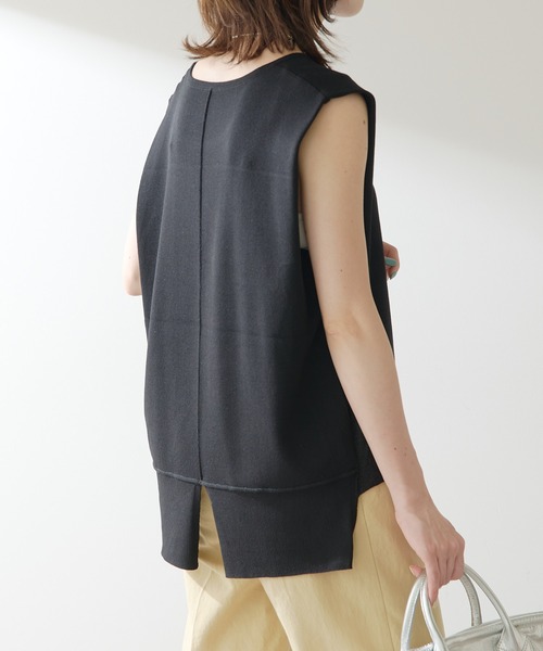 COLLAGE GALLARDAGALANTE（コラージュガリャルダガランテ）の「サイドラメサマーニット（ニット/セーター・レディース・ホワイト/ブラック・FREE）」の17枚目の写真