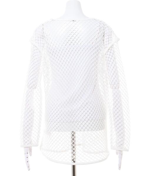 INGNI（イング）の「メッシュトップス（Tシャツ/カットソー・レディース・ブラック/オフホワイト/オレンジ/ブルー・M）」の7枚目の写真
