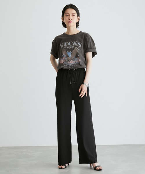 ADAM ET ROPE'(アダムエロペ)の「【GOOD ROCK SPEED】ROCK Tee(Tシャツ/カットソー・レディース・ベージュ/ブラック・FREE)」の11枚目の写真