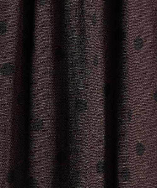 UNITED ARROWS(ユナイテッドアローズ)の「ドットプリント ギャザー ロングスカート(スカート・レディース・ブラック/ダークブラウン・36/38)」の12枚目の写真