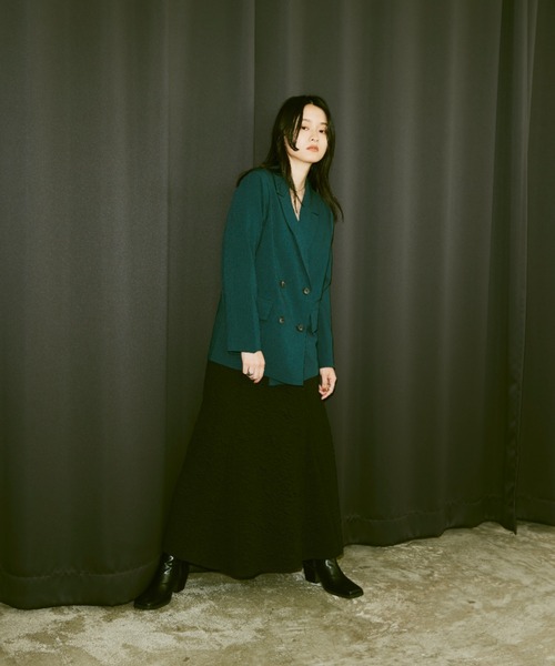 Happy John（ハッピージョン）の「jacquard mermaid skirt/ジャガードマーメイドスカート（スカート・レディース・ブラック/グレー/ブルー/アイボリー・FREE）」の17枚目の写真