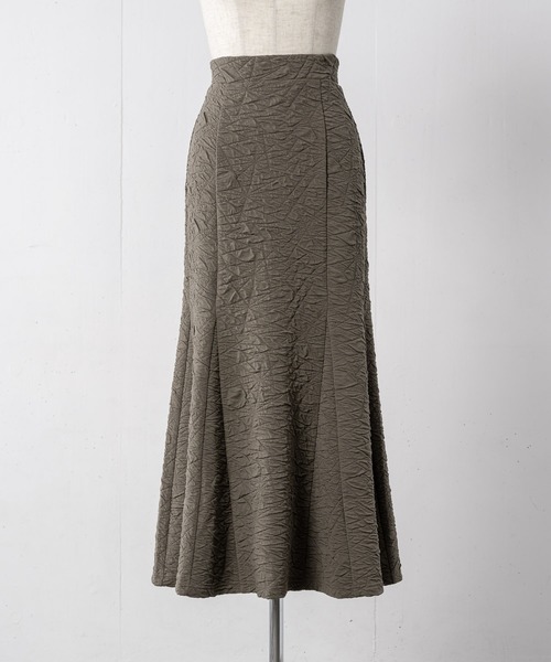 Happy John（ハッピージョン）の「jacquard mermaid skirt/ジャガードマーメイドスカート（スカート・レディース・ブラック/グレー/ブルー/アイボリー・FREE）」の22枚目の写真