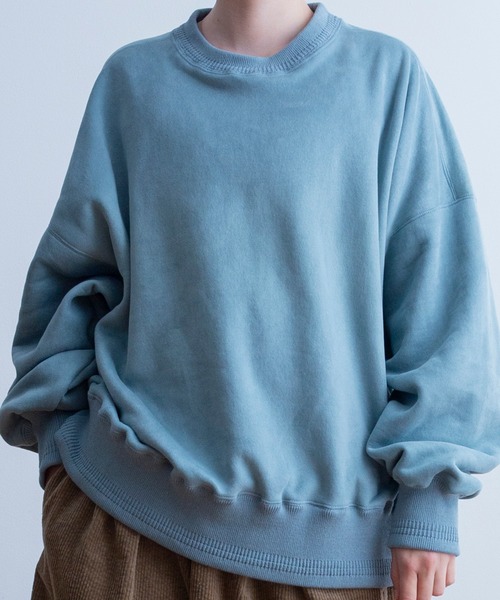 Universal Style Wear(ユニバーサルスタイルウェア)の「Universal Style Wear ライヤー ルーズ クルーネック(スウェット・メンズ・グレー/黄土色系/ブラック/カーキ/ブルーグレー・LARGE/X-LARGE/MEDIUM)」の10枚目の写真