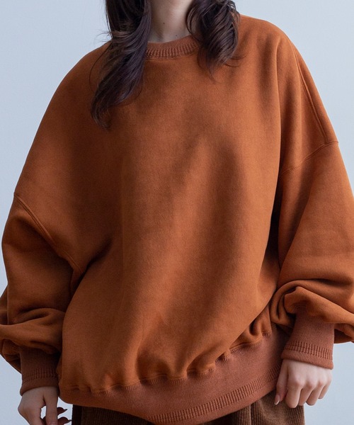Universal Style Wear(ユニバーサルスタイルウェア)の「Universal Style Wear ライヤー ルーズ クルーネック(スウェット・メンズ・グレー/黄土色系/ブラック/カーキ/ブルーグレー・LARGE/X-LARGE/MEDIUM)」の14枚目の写真