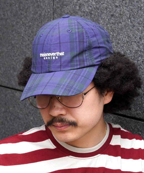 国内未入荷　新品 韓国　thisisneverthat キャップ　ネイビー thisisneverthat（ディスイズネバーザット）の