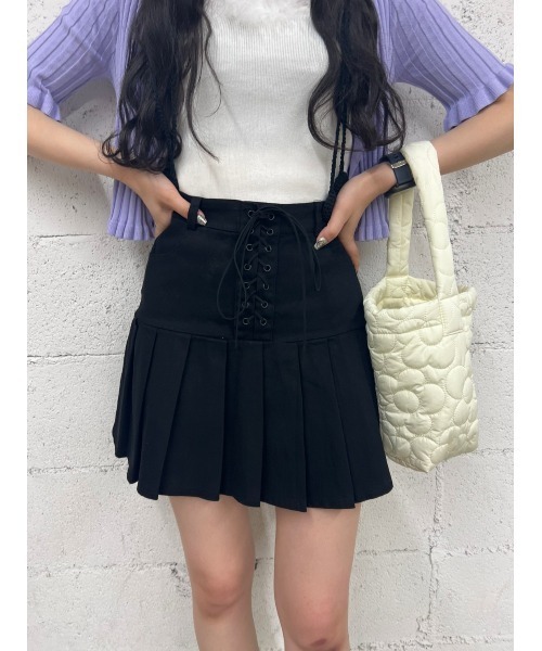 WC（ダブル シー）の「レースアップミニスカート（スカート・レディース・アイボリー/ブラック・FREE）」の14枚目の写真