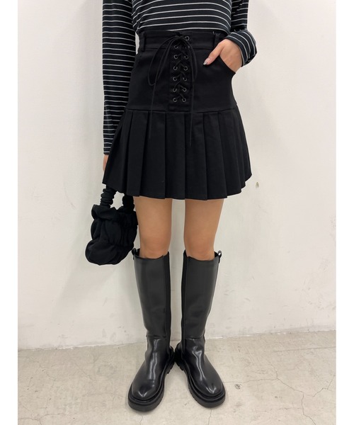 WC（ダブル シー）の「レースアップミニスカート（スカート・レディース・アイボリー/ブラック・FREE）」の20枚目の写真