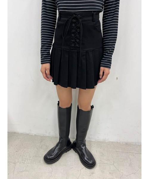 WC（ダブル シー）の「レースアップミニスカート（スカート・レディース・アイボリー/ブラック・FREE）」の19枚目の写真