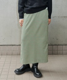 チェックナロースカート / サイズ展開あり