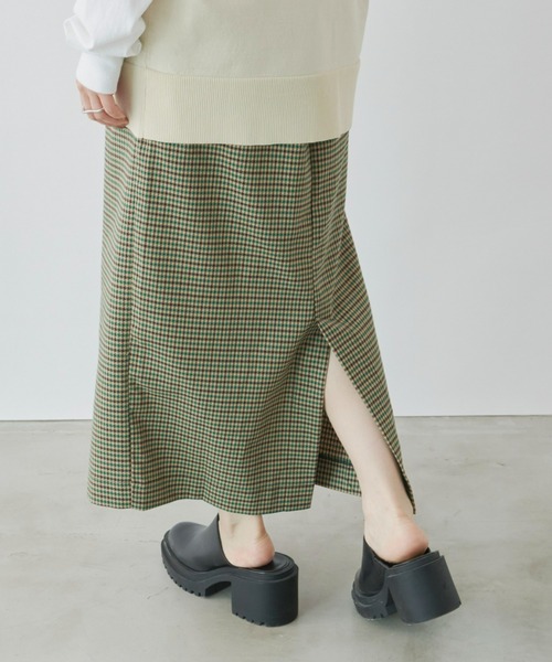 Auntie Rosa Holiday（アンティローザホリデー）の「チェックナロースカート / サイズ展開あり（スカート・レディース・ブルー/グリーン・SMALL/MEDIUM）」の22枚目の写真
