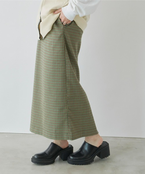 Auntie Rosa Holiday（アンティローザホリデー）の「チェックナロースカート / サイズ展開あり（スカート・レディース・ブルー/グリーン・SMALL/MEDIUM）」の21枚目の写真
