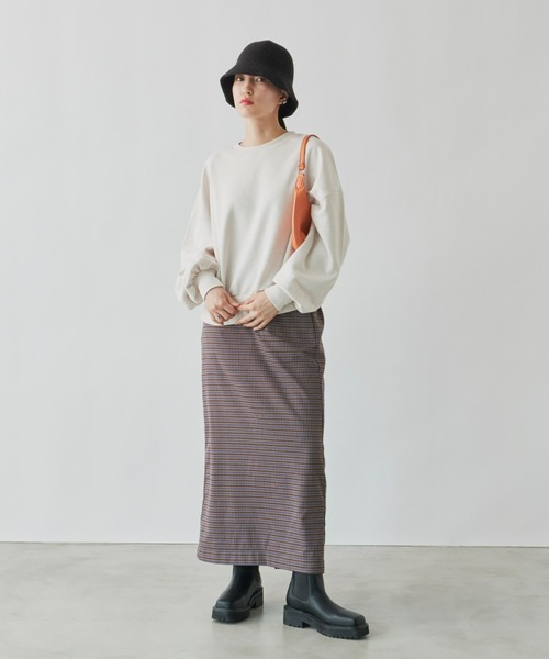 Auntie Rosa Holiday（アンティローザホリデー）の「チェックナロースカート / サイズ展開あり（スカート・レディース・ブルー/グリーン・SMALL/MEDIUM）」の4枚目の写真