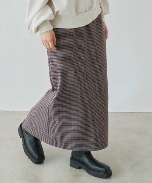 Auntie Rosa Holiday（アンティローザホリデー）の「チェックナロースカート / サイズ展開あり（スカート・レディース・ブルー/グリーン・SMALL/MEDIUM）」の3枚目の写真