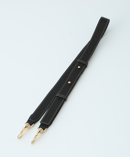 ROPE'（ロペ）の「ポーチ付き/2WAYセンターシームバケットミドルバッグ（ショルダーバッグ・レディース・ブラック/キャメル・FREE）」の6枚目の写真