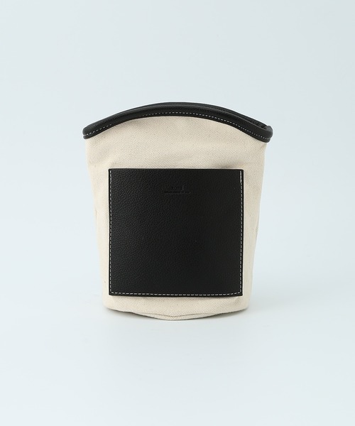ROPE'（ロペ）の「ポーチ付き/2WAYセンターシームバケットミドルバッグ（ショルダーバッグ・レディース・ブラック/キャメル・FREE）」の15枚目の写真