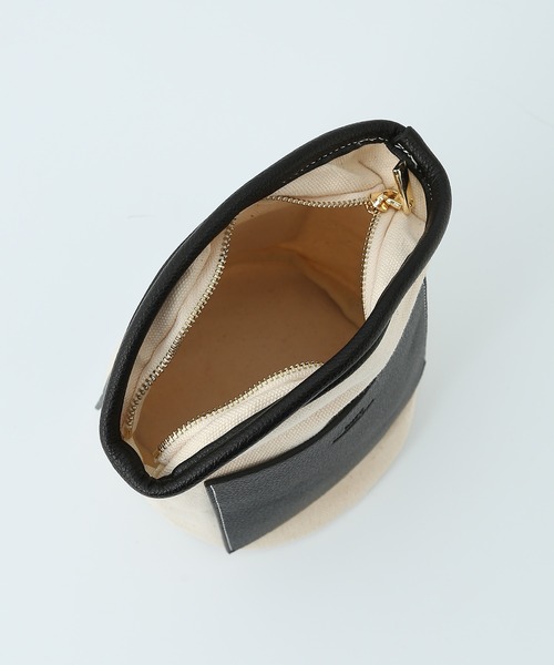 ROPE'（ロペ）の「ポーチ付き/2WAYセンターシームバケットミドルバッグ（ショルダーバッグ・レディース・ブラック/キャメル・FREE）」の16枚目の写真