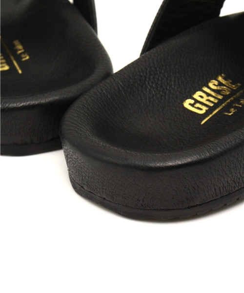 LE TALON（ルタロン）の「◆Le Talon GRISE ◆ ◇レザークロスフラットサンダル（サンダル・レディース・ブラック・38/36/37/35）」の9枚目の写真