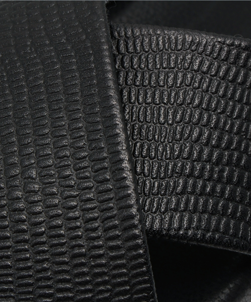 LE TALON（ルタロン）の「◆Le Talon GRISE ◆ ◇レザークロスフラットサンダル（サンダル・レディース・ブラック・38/36/37/35）」の3枚目の写真