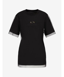 ARMANI EXCHANGE | 【A|X アルマーニ エクスチェンジ】メッシュレイヤード　半袖クルーネックTシャツ/BOYFRIEND(Tシャツ/カットソー)
