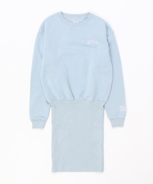 RVCA(ルーカ)の「RVCA/ルーカ ルーズシルエット/スウェットワンピース BC044-380(ワンピース・レディース・ホワイト/ブラック/ブルー・S/M)」の8枚目の写真