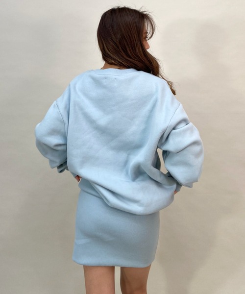 RVCA(ルーカ)の「RVCA/ルーカ ルーズシルエット/スウェットワンピース BC044-380(ワンピース・レディース・ホワイト/ブラック/ブルー・S/M)」の5枚目の写真