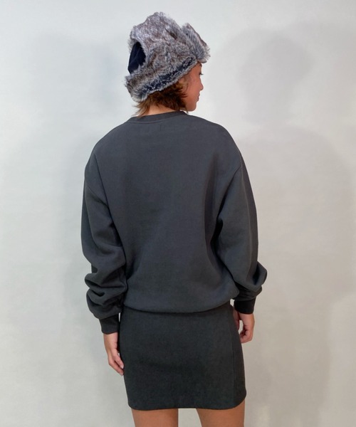 RVCA(ルーカ)の「RVCA/ルーカ ルーズシルエット/スウェットワンピース BC044-380(ワンピース・レディース・ホワイト/ブラック/ブルー・S/M)」の9枚目の写真