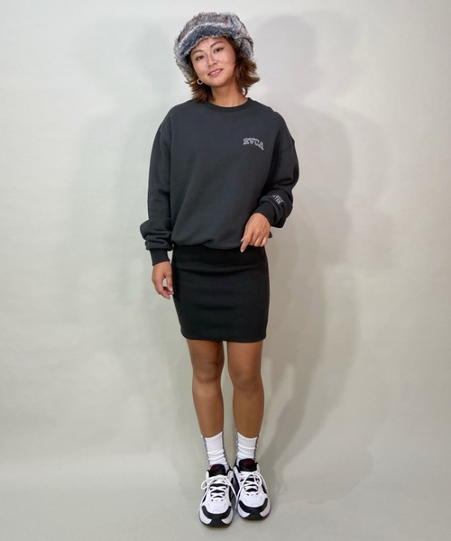 RVCA(ルーカ)の「RVCA/ルーカ ルーズシルエット/スウェットワンピース BC044-380(ワンピース・レディース・ホワイト/ブラック/ブルー・S/M)」の10枚目の写真