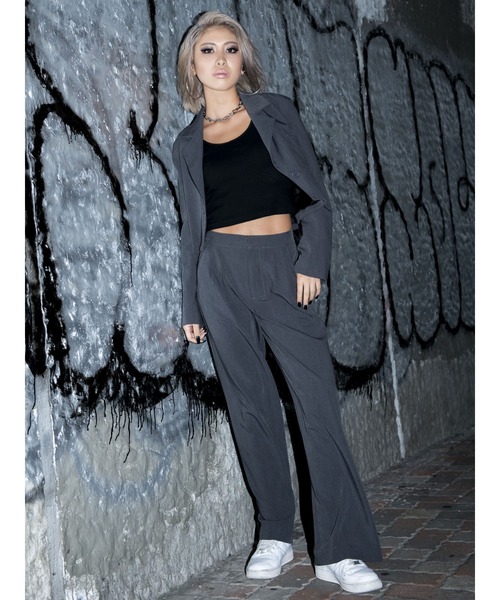 EGOIST(エゴイスト)の「ダークカラーシングルジャケット(その他アウター・レディース・ブラック/ダークグレー/マルチ・FREE)」の19枚目の写真