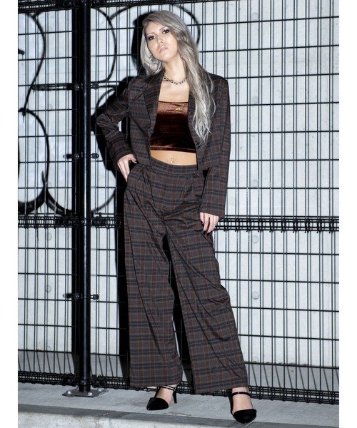 EGOIST(エゴイスト)の「ダークカラーシングルジャケット(その他アウター・レディース・ブラック/ダークグレー/マルチ・FREE)」の5枚目の写真