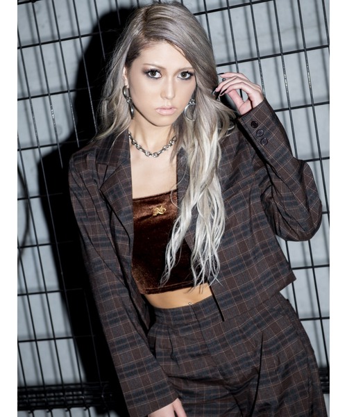 EGOIST(エゴイスト)の「ダークカラーシングルジャケット(その他アウター・レディース・ブラック/ダークグレー/マルチ・FREE)」の16枚目の写真