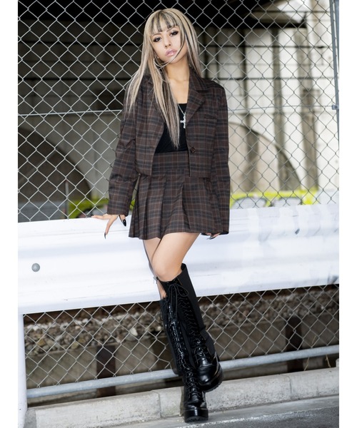 EGOIST(エゴイスト)の「ダークカラーシングルジャケット(その他アウター・レディース・ブラック/ダークグレー/マルチ・FREE)」の22枚目の写真