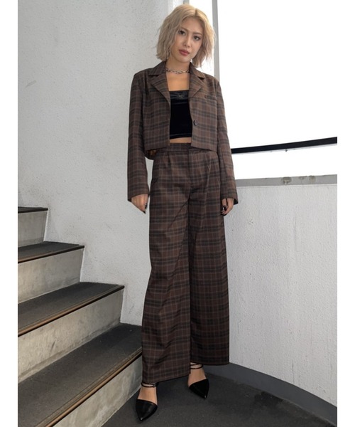 EGOIST(エゴイスト)の「ダークカラーシングルジャケット(その他アウター・レディース・ブラック/ダークグレー/マルチ・FREE)」の20枚目の写真